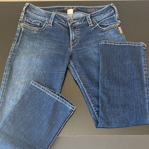 Silver jeans denim Santorini capri size 30